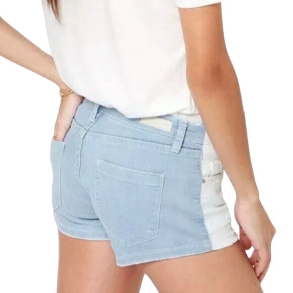 Blank NYC Little Queenie Two Tone Jean Shorts - Picture 2 of 6